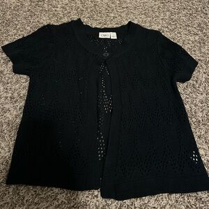 Cato Black Knit Cardigan